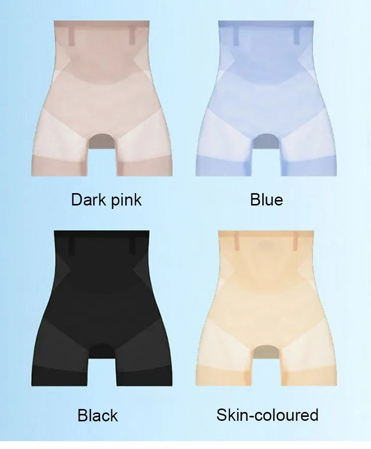 Faja moldeadora ultra delgada con control de abdomen para mujer, tela de hielo sin costuras, ropa interior moldeadora