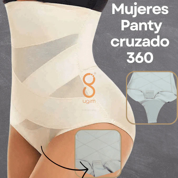 MUJER PANTY CRUZADO 360 (CON BROCHES PARTE INTIMA)