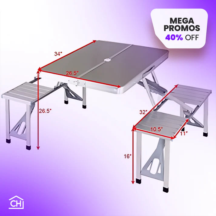 MESA PLEGABLE PARA PICNIC