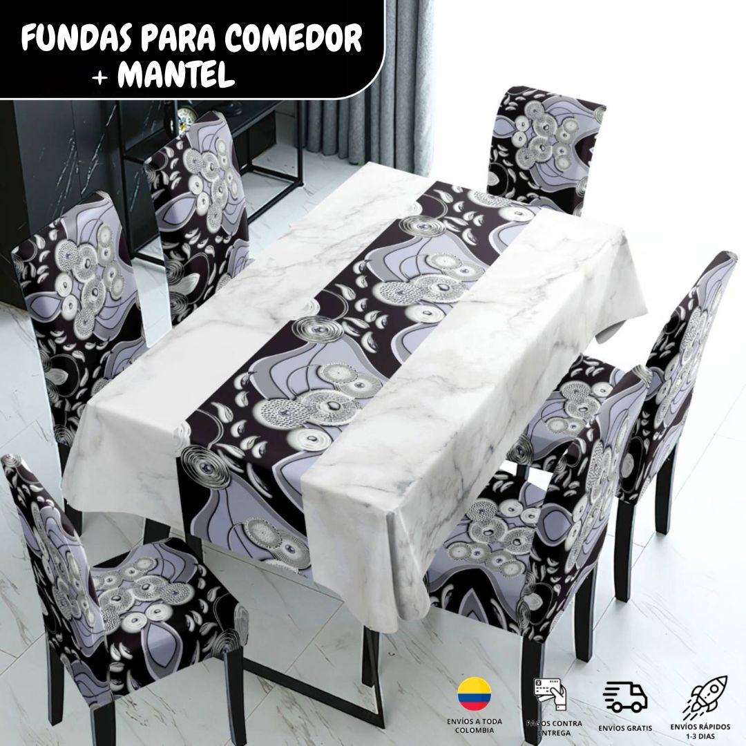 FUNDAS PARA JUEGOS DE COMEDOR + MANTEL