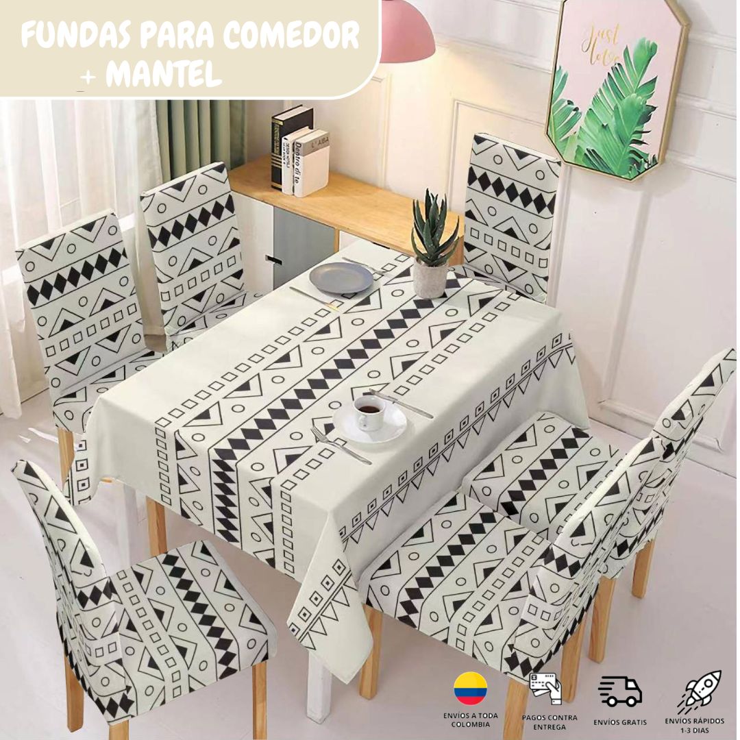 FUNDAS PARA JUEGOS DE COMEDOR + MANTEL