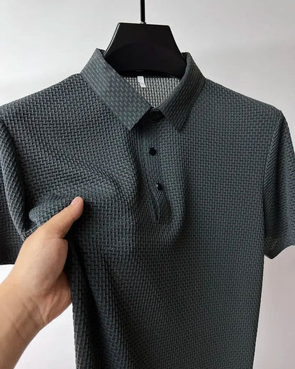CAMISETA POLO EN SEDA HELADA