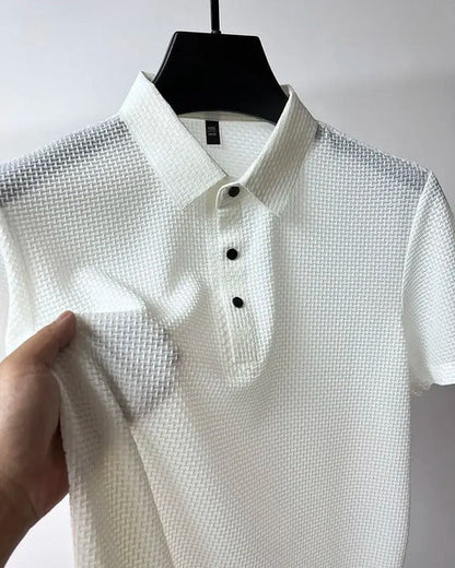 CAMISETA POLO EN SEDA HELADA