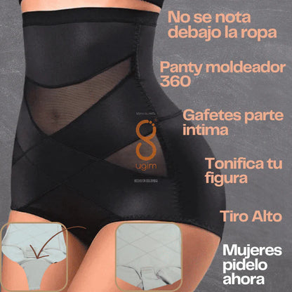 MUJER PANTY CRUZADO 360 (CON BROCHES PARTE INTIMA)