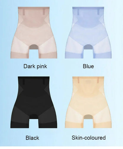 Faja moldeadora ultra delgada con control de abdomen para mujer, tela de hielo sin costuras, ropa interior moldeadora