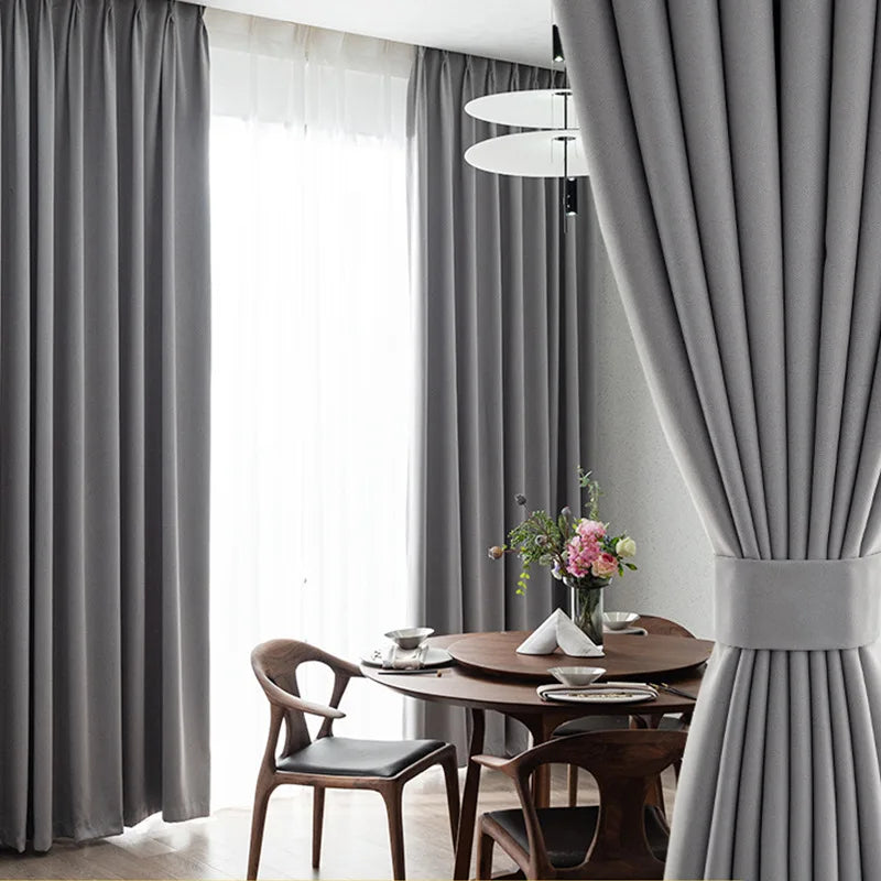 CORTINAS PREMIUM ANTILUZ + VELOS UV no mas rayos de sol medidas 280 CM ANCHO X 220 CM ALTO (2 cortinas + 2 velos)
