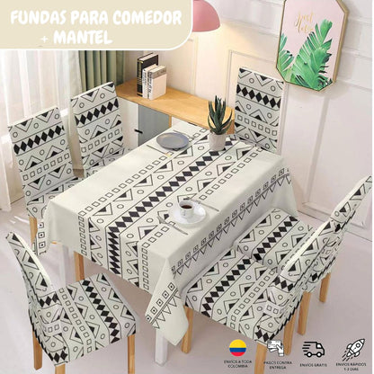 FUNDAS PARA JUEGOS DE COMEDOR + MANTEL