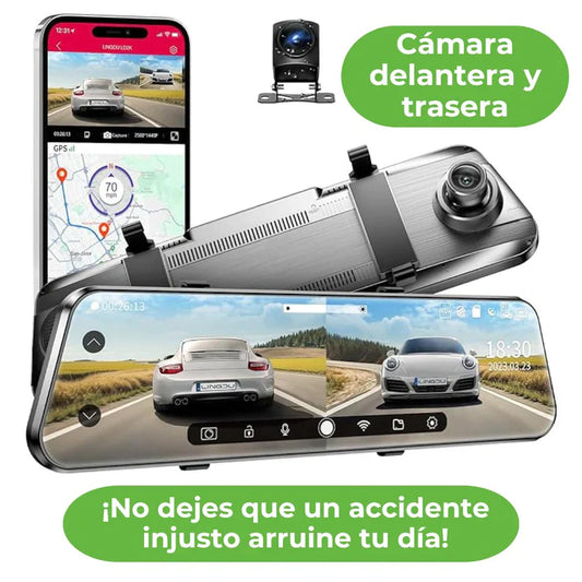 ESPEJO RETROVISOR CAMARA DELANTERA + CAMARA TRASERA | ORIGINAL⭐⭐⭐⭐⭐