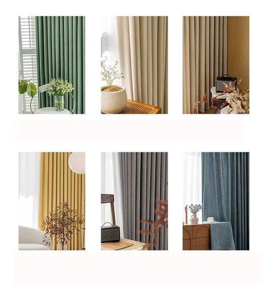 Cortina Blackout Anti Luz X 2 Unidades incluye dos velos🤩MEDIDAS [280 ancho x 220 largo]