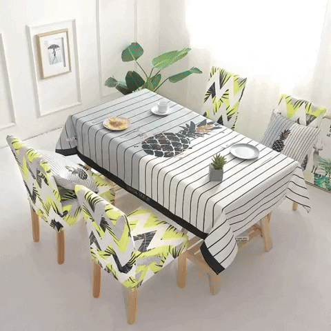 COMBO MANTEL + 6 FORROS PARA SILLA| ORIGINAL ⭐⭐⭐⭐⭐